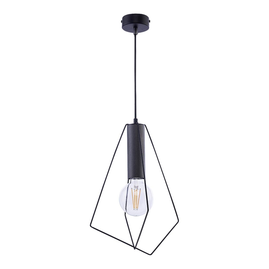 Jupiter 1644 - Lampadario a sospensione con filo KAIR 1xE27/60W/230V nero/grafite