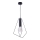 Jupiter 1644 - Lampadario a sospensione con filo KAIR 1xE27/60W/230V nero/grafite