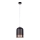 Jupiter 1647 - Lampadario su fune DIXON 1xE27/60W/230V rame/bianco