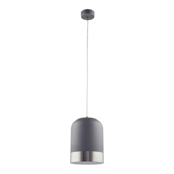 Jupiter 1649 - Lampadario su fune DIXON 1xE27/60W/230V argento/bianco