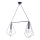 Jupiter 1662 - Lampadario a sospensione con filo KAIR 2xE27/60W/230V nero/cromo lucido