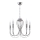 Jupiter 1688 - Lampadario su catena MELANI 5xE14/40W/230V argento