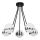 Jupiter 1715 - Lampadario a sospensione con supporto rigido ELFA 5xE14/40W/230V cromo lucido