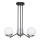 Jupiter 1723 - Lampadario a sospensione con supporto rigido SANTA 3xE14/40W/230V cromo lucido