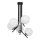 Jupiter 1737 - Lampadario a sospensione con supporto rigido TIM 5xE14/40W/230V cromo lucido