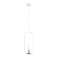 Jupiter 1813 - PI1 E14 - Lampadario a sospensione con filo PONTI 1xE14/40W/230V bianco