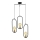 Jupiter 1818 - PI3 E27 - Lampadario a sospensione con filo PONTI 3xE14/40W/230V nero