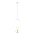 Jupiter 1821 - PI1 E27 - Lampadario a sospensione con filo PONTI 1xE14/40W/230V bianco