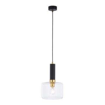 Jupiter 1846 - VA1 - Lampadario a sospensione con filo VANES 1xE27/60W/230V ottone/nero