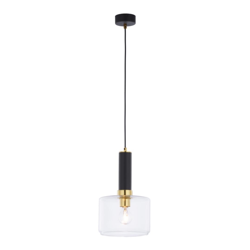 Jupiter 1846 - VA1 - Lampadario a sospensione con filo VANES 1xE27/60W/230V ottone/nero