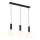 Jupiter 1854 - VA3 - Lampadario a sospensione con filo VANES 3xE27/60W/230V oro/nero