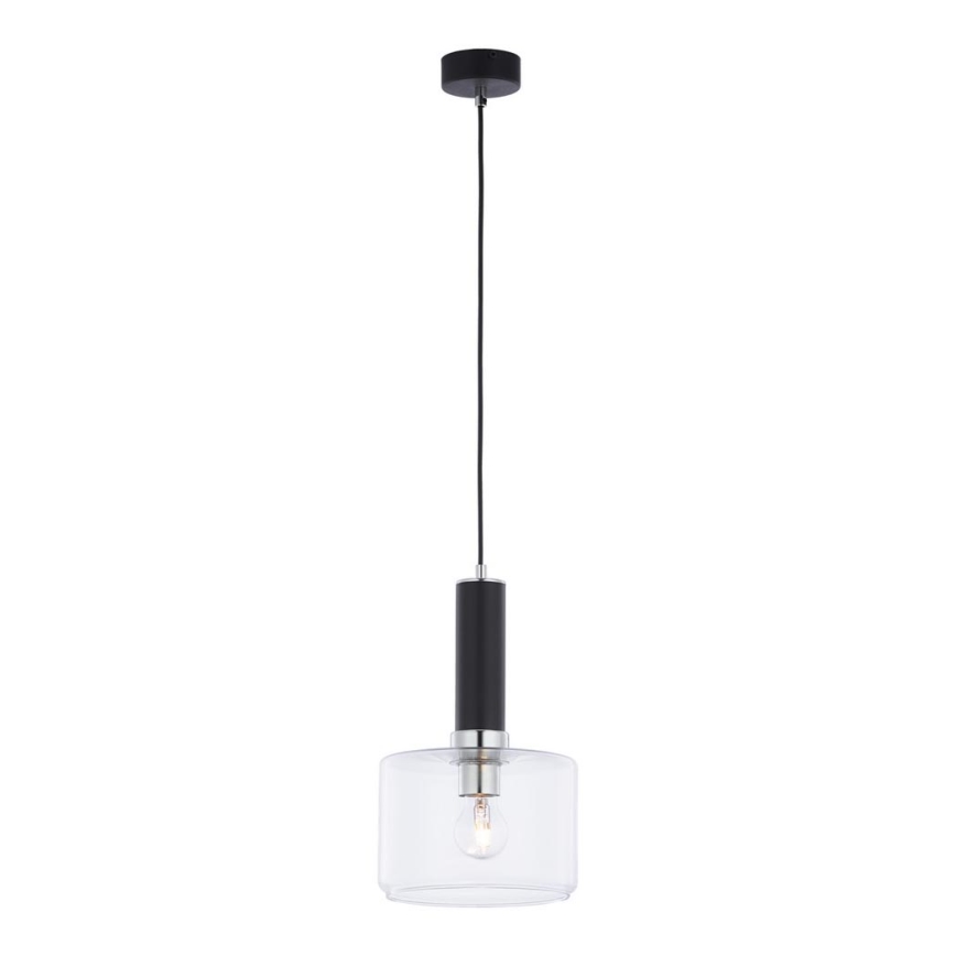 Jupiter 1855 - VA1 - Lampadario a sospensione con filo VANES 1xE27/60W/230V cromo lucido/nero