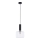 Jupiter 1855 - VA1 - Lampadario a sospensione con filo VANES 1xE27/60W/230V cromo lucido/nero
