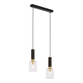 Jupiter 1865 - TU2 - Lampadario a sospensione con filo TULUZA 2xE27/60W/230V oro