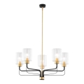Jupiter 1882 - Lampadario a stelo CERES 5xE27/15W/230V oro/nero