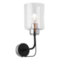 Jupiter 1885 - Lampada da parete CERES 1xE27/15W/230V cromo opaco/nero