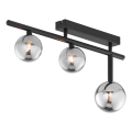 Jupiter 1907 - Lampadario a plafone NEPTUN 3xG9/14W/230V nero/grigio fumé
