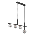 Jupiter 1908 - Lampadario a cavo NEPTUN 4xG9/14W/230V nero/grigio fumé