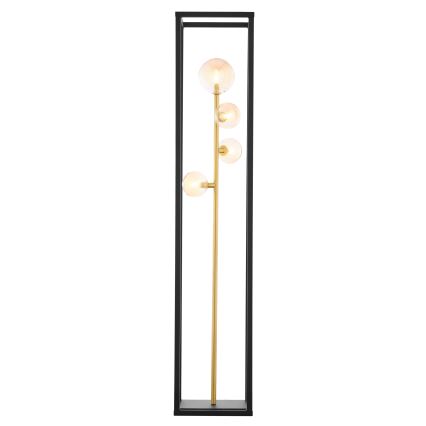 Jupiter 1911 - Lampada da terra NEPTUN 4xG9/14W/230V dorata/nera/beige fumé
