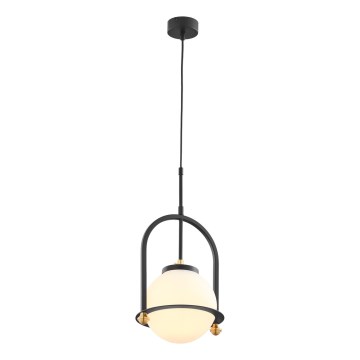 Jupiter 1912 - Lampadario a cavo ROSSO 1xE27/15W/230V nero
