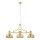 Jupiter 1915 - Lampadario su palo PLATINO 3xE27/60W/230V ottone