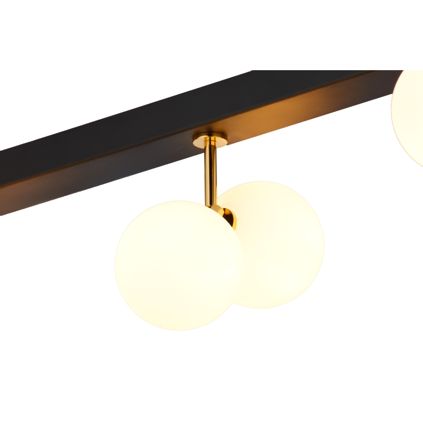 Jupiter 1920 - Surface-mounted lampadario LUNA 6xG9/40W/230V nero/ottone