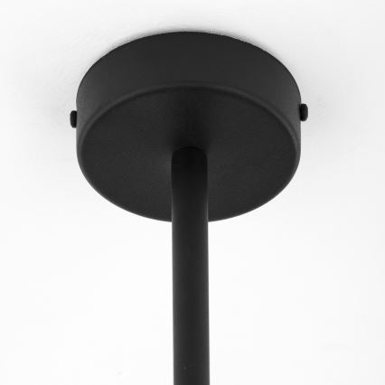 Jupiter 1974 - Lampadario a sospensione con supporto rigido MOKA 3xGU10/10W/230V + 3xG9/10W/230V nero/cromo lucido