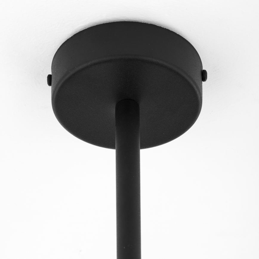 Jupiter 1974 - Lampadario a sospensione con supporto rigido MOKA 3xGU10/10W/230V + 3xG9/10W/230V nero/cromo lucido