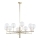 Jupiter 1976 - Lampadario a sospensione con supporto rigido FEME 10xG9/10W/230V oro