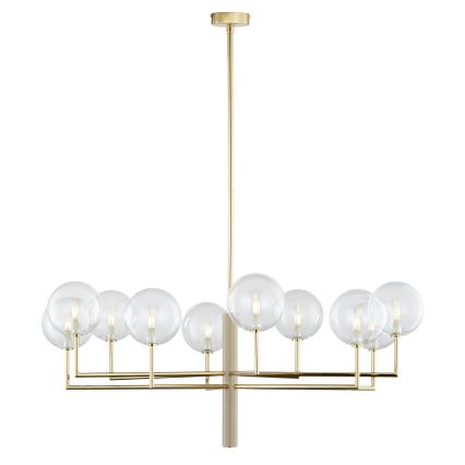 Jupiter 1976 - Lampadario a sospensione con supporto rigido FEME 10xG9/10W/230V oro