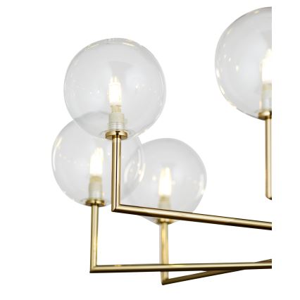 Jupiter 1976 - Lampadario a sospensione con supporto rigido FEME 10xG9/10W/230V oro