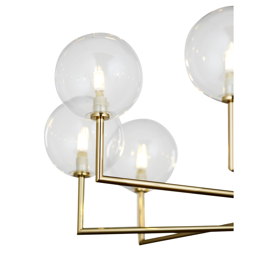 Jupiter 1976 - Lampadario a sospensione con supporto rigido FEME 10xG9/10W/230V oro