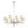 Jupiter 1977 - Lampadario a sospensione con supporto rigido FEME 10xG9/10W/230V oro/beige