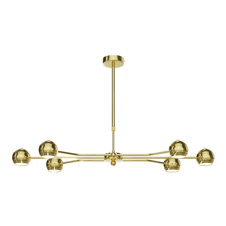 Jupiter 1978 - Lampadario a sospensione con supporto rigido TIANA 6xGU10/10W/230V oro