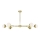 Jupiter 1980 - Lampadario a sospensione con supporto rigido TRENTO 6xG9/10W/230V oro
