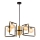 Jupiter 1984 - Lampadario a sospensione con supporto rigido IBRA 5xG9/10W/230V nero/oro/beige