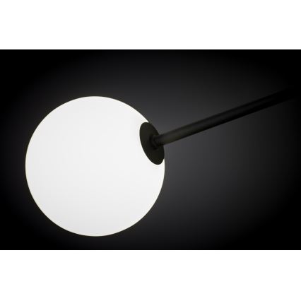 Jupiter 1998 - Lampadario a sospensione con supporto rigido MOKA 4xGU10/10W/230V + 4xG9/10W/230V nero/bianco