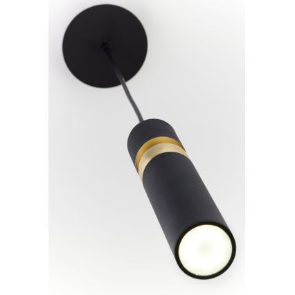Jupiter 2003 - Lampadario a sospensione con filo ALAS 1xGU10/10W/230V nero/oro