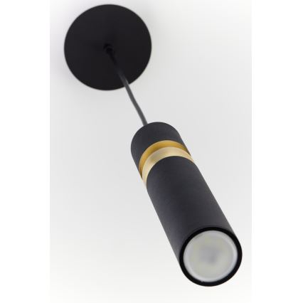 Jupiter 2003 - Lampadario a sospensione con filo ALAS 1xGU10/10W/230V nero/oro