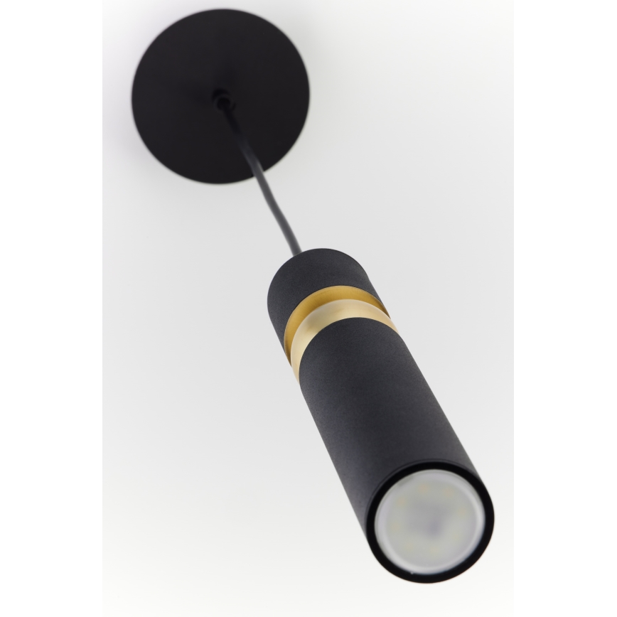 Jupiter 2003 - Lampadario a sospensione con filo ALAS 1xGU10/10W/230V nero/oro