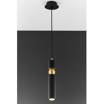 Jupiter 2003 - Lampadario a sospensione con filo ALAS 1xGU10/10W/230V nero/oro