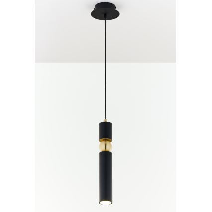 Jupiter 2003 - Lampadario a sospensione con filo ALAS 1xGU10/10W/230V nero/oro