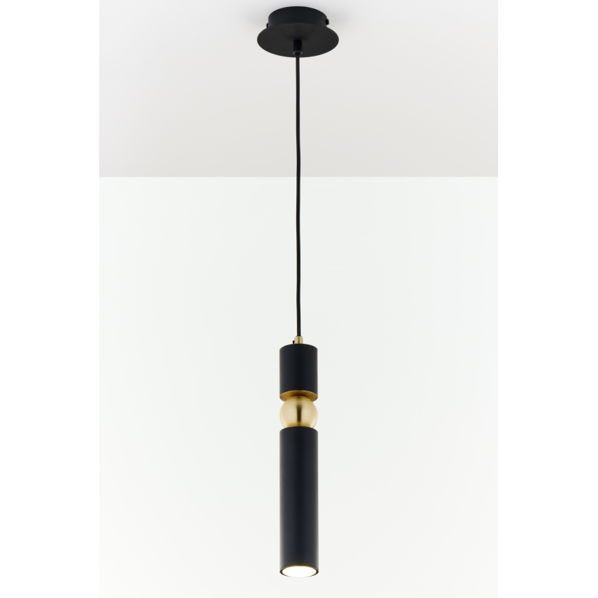 Jupiter 2003 - Lampadario a sospensione con filo ALAS 1xGU10/10W/230V nero/oro