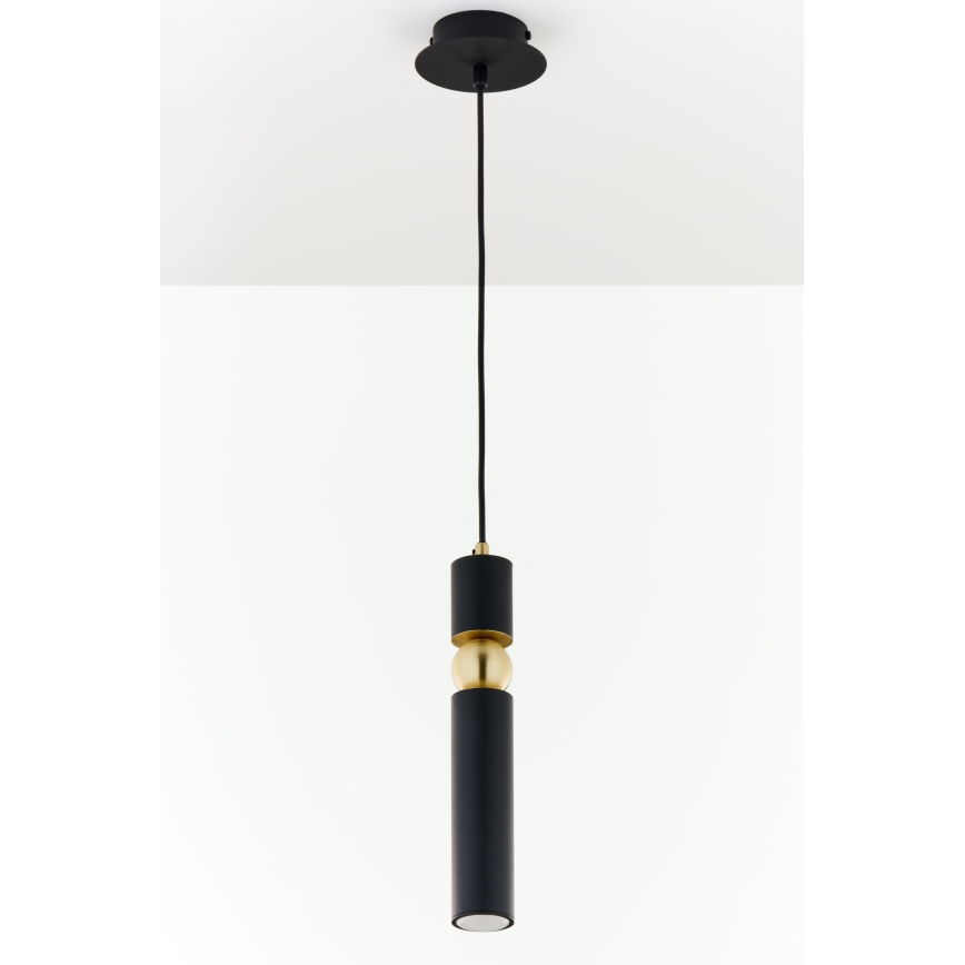 Jupiter 2003 - Lampadario a sospensione con filo ALAS 1xGU10/10W/230V nero/oro
