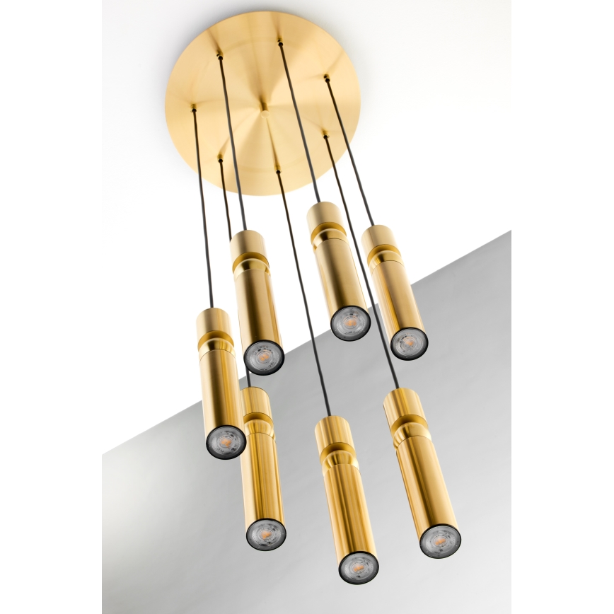 Jupiter 2021 - Lampadario a sospensione con filo ALAS 7xGU10/10W/230V oro