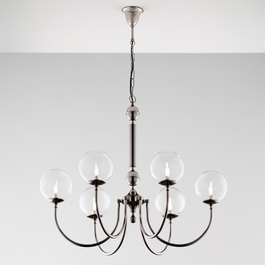 Jupiter 2022 - Lampadario a sospensione con catena BRILLANTE 6xG9/10W/230V cromo lucido