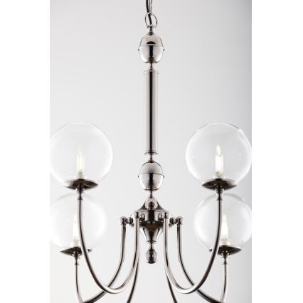 Jupiter 2022 - Lampadario a sospensione con catena BRILLANTE 6xG9/10W/230V cromo lucido