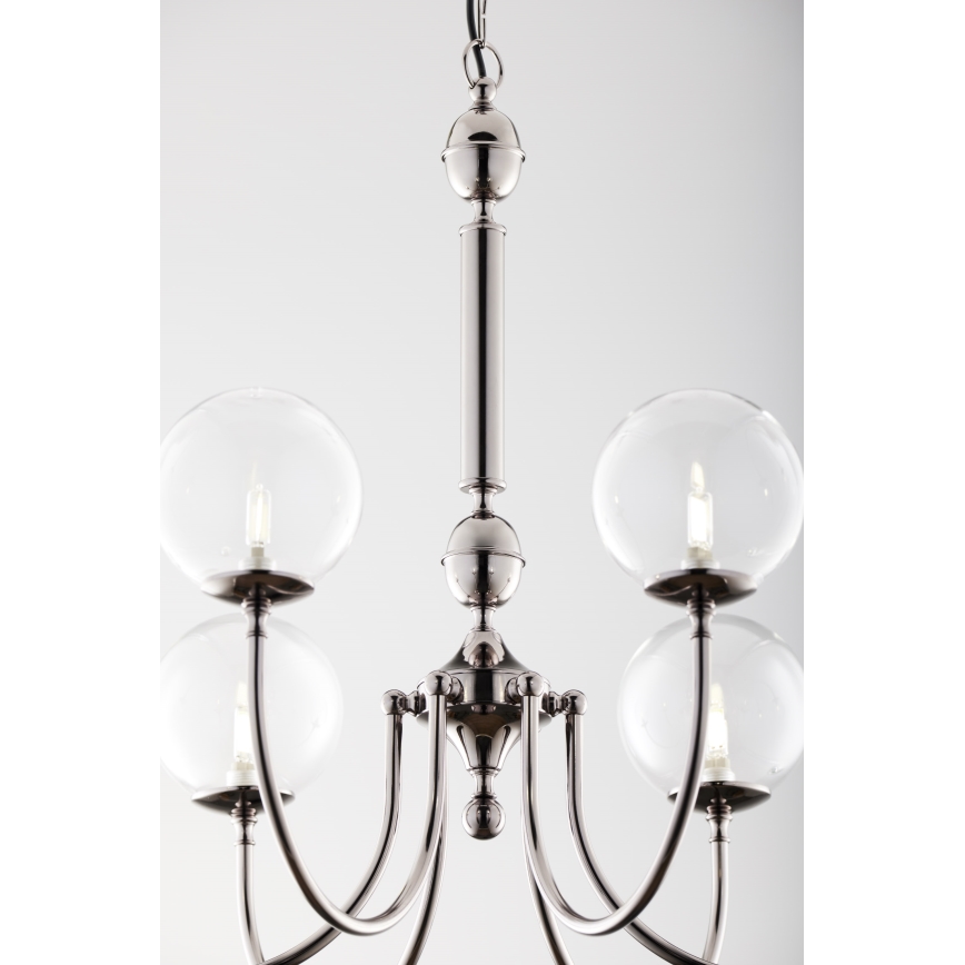 Jupiter 2022 - Lampadario a sospensione con catena BRILLANTE 6xG9/10W/230V cromo lucido