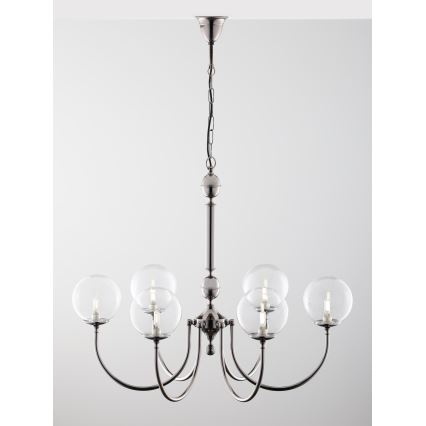 Jupiter 2022 - Lampadario a sospensione con catena BRILLANTE 6xG9/10W/230V cromo lucido