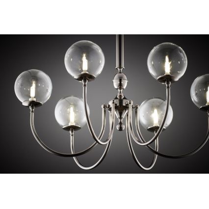 Jupiter 2022 - Lampadario a sospensione con catena BRILLANTE 6xG9/10W/230V cromo lucido